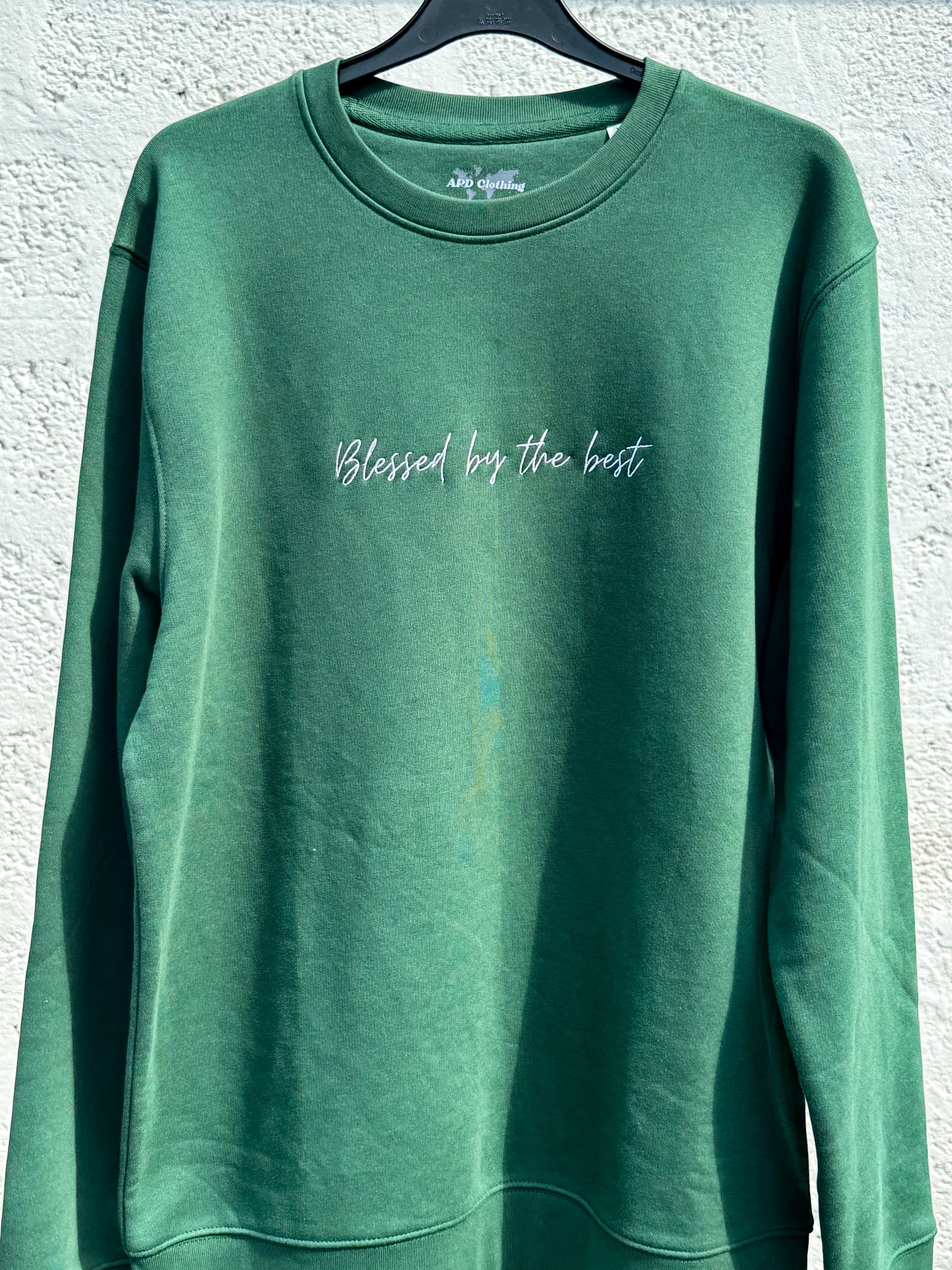 Blessed by the Best (embroidered)  // Unisex Organic Crewneck