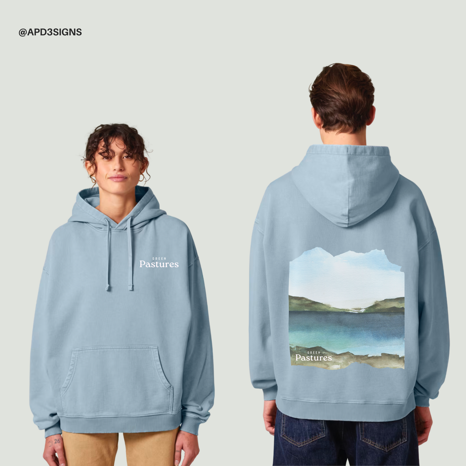 Green Pastures  // Unisex Hoodie (Pre-order 6 weeks)