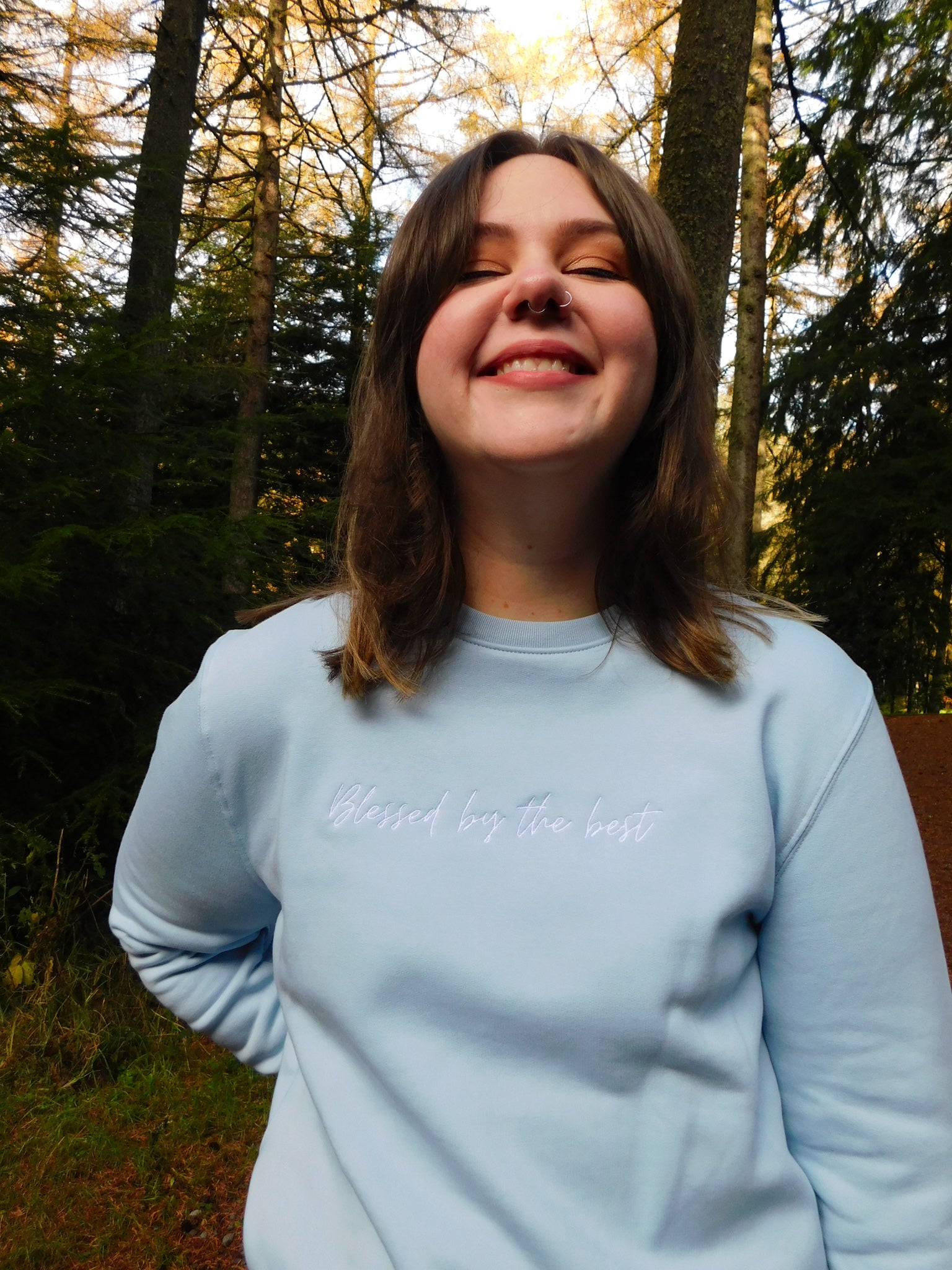 Blessed by the Best (embroidered)  // Unisex Organic Crewneck