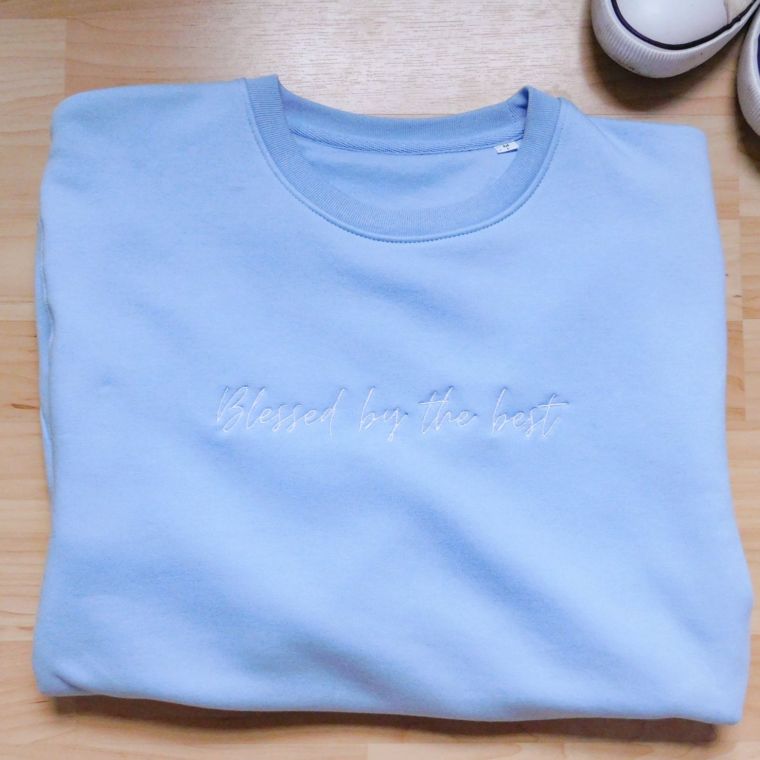 Blessed by the Best (embroidered)  // Unisex Organic Crewneck
